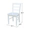 International Concepts Set of 2 Madrid Ladderback Chairs, White C08-2P - alternate 10